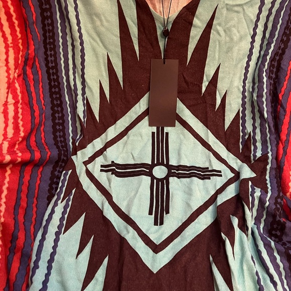 Colorful Geometric Patterned Shawl - Picture 2 of 6